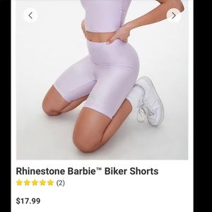 Rhinestone Barbie™ Biker Shorts